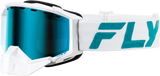 Zone Elite Snw Goggle Wht/Teal W/ Sky Blue/Polarized Smk Lens
