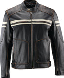 Kuryakyn Leather By River Road Hoodlum Vintage Leather Jacket Black - XL