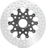 Twin Power 84-17 Big Twin Exc 08-17 FLH FLT Rear 11.5 Floating Rotor Black Mesh