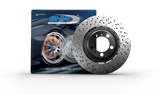 SHW 18-19 Porsche 911 Carrera 4 GTS w/o Ceramics Right Front Drill-Dimp LW Brake Rotor (9P1615302)