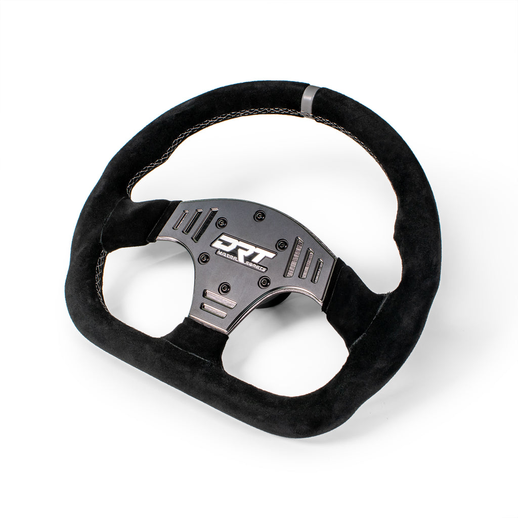 DRT Motorsports 330mm D-Shape Steering Wheel - Suede - Image 3