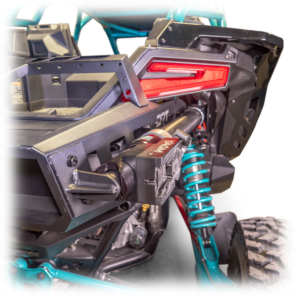 DRT Motorsports Polaris Pro R Desert Runner Fixed Tire Carrier AGM Electric Jack holder kit - Image 8