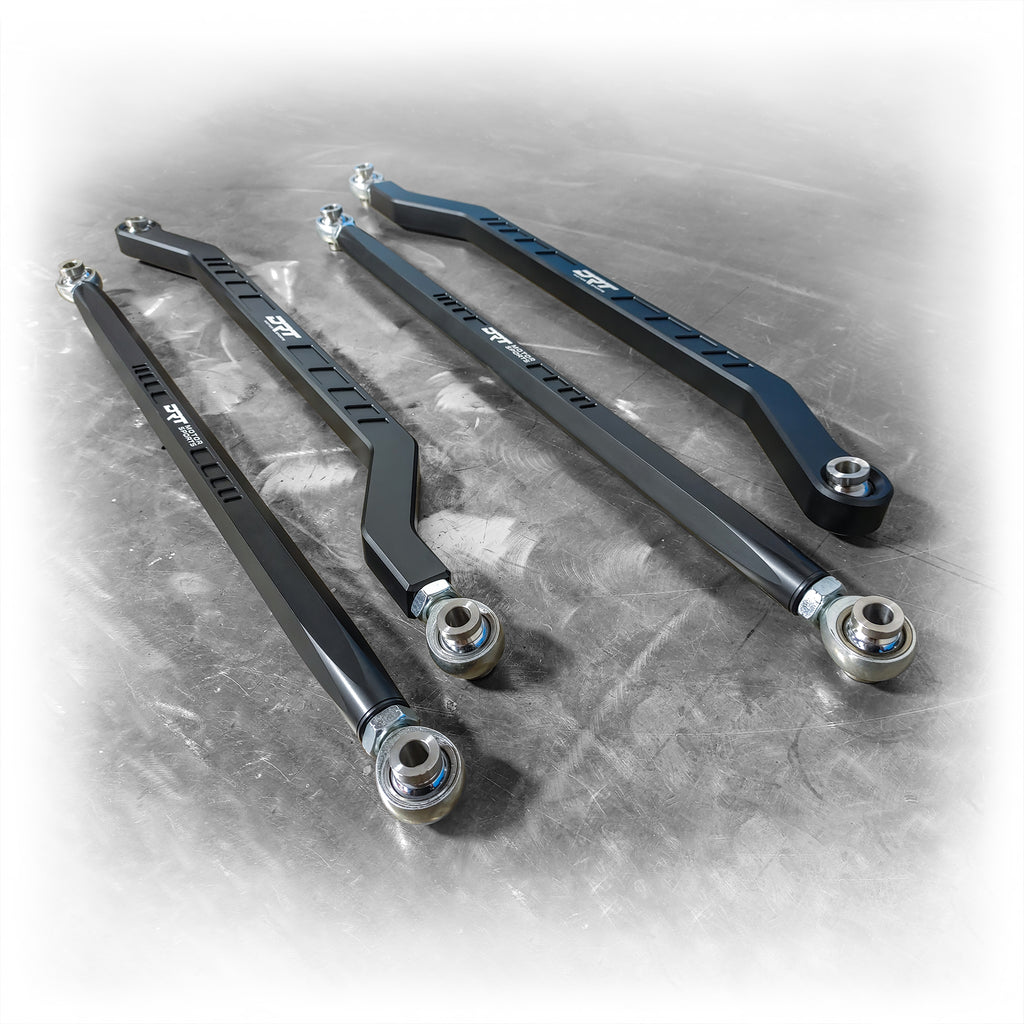 DRT Motorsports Pro R / Turbo R Billet Aluminum High Clearance Radius Rod Set, Black - Image 7