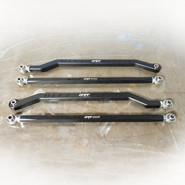 DRT Motorsports Pro R / Turbo R Billet Aluminum High Clearance Radius Rod Set, Black