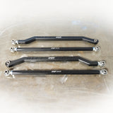DRT Motorsports Pro R / Turbo R Billet Aluminum High Clearance Radius Rod Set, Black