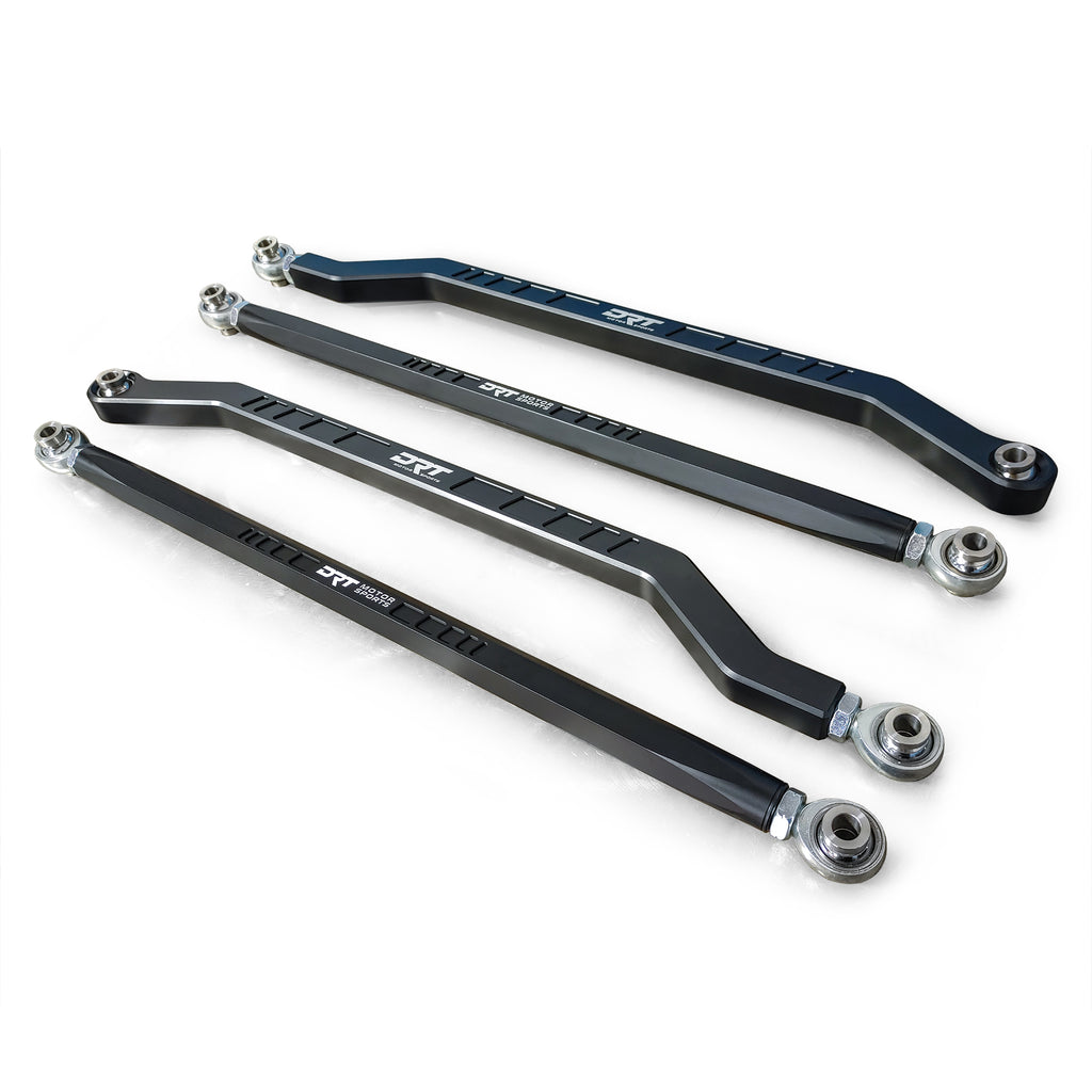 DRT Motorsports Pro R / Turbo R Billet Aluminum High Clearance Radius Rod Set, Black - Image 3