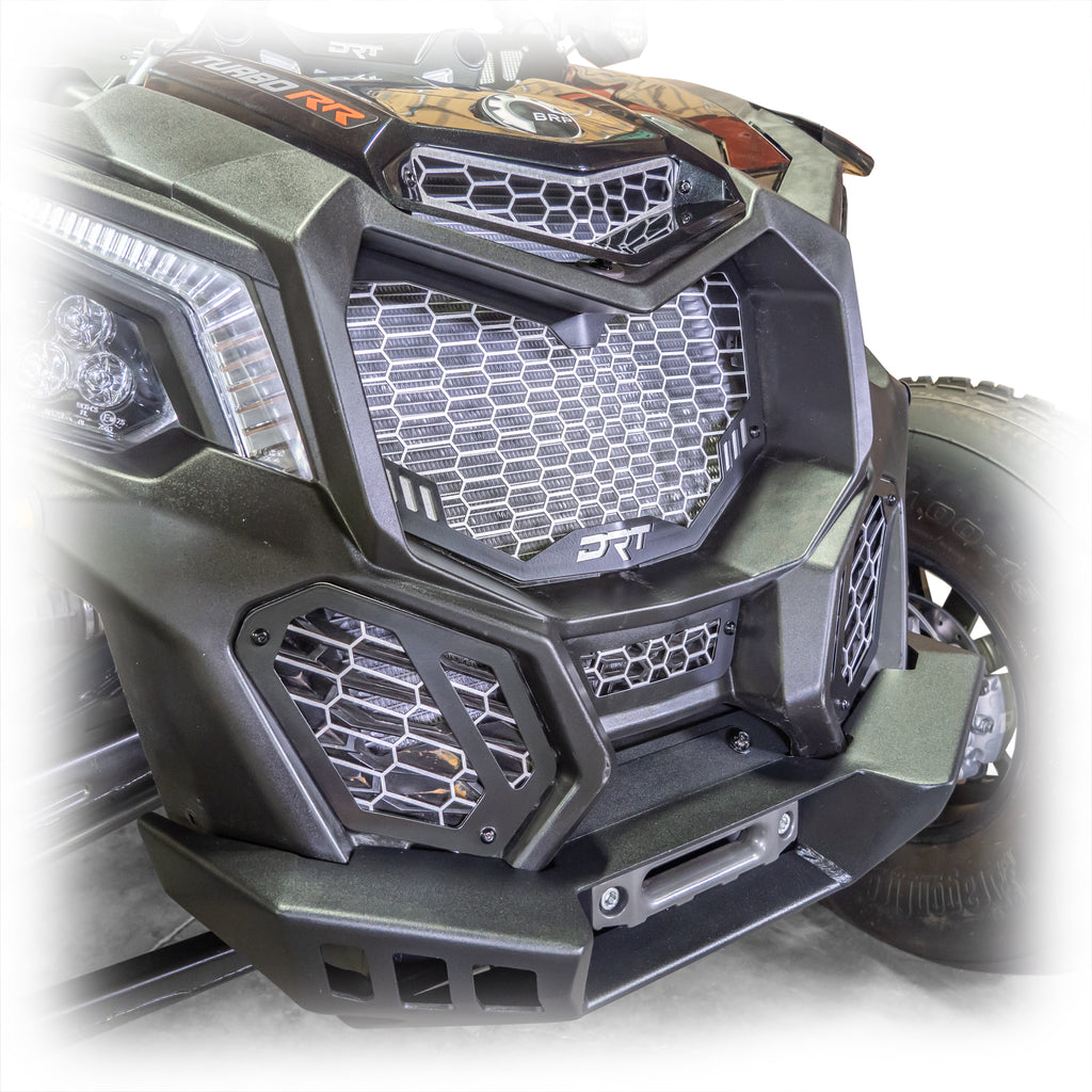 DRT Motorsports Can Am Maverick X3 V2-Grill Kit (5pc), Black - Image 6