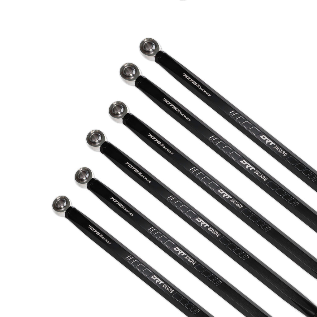 DRT Motorsports Can Am Maverick R 7075 XD Hex Bar Radius Rod Set, Black - Image 3