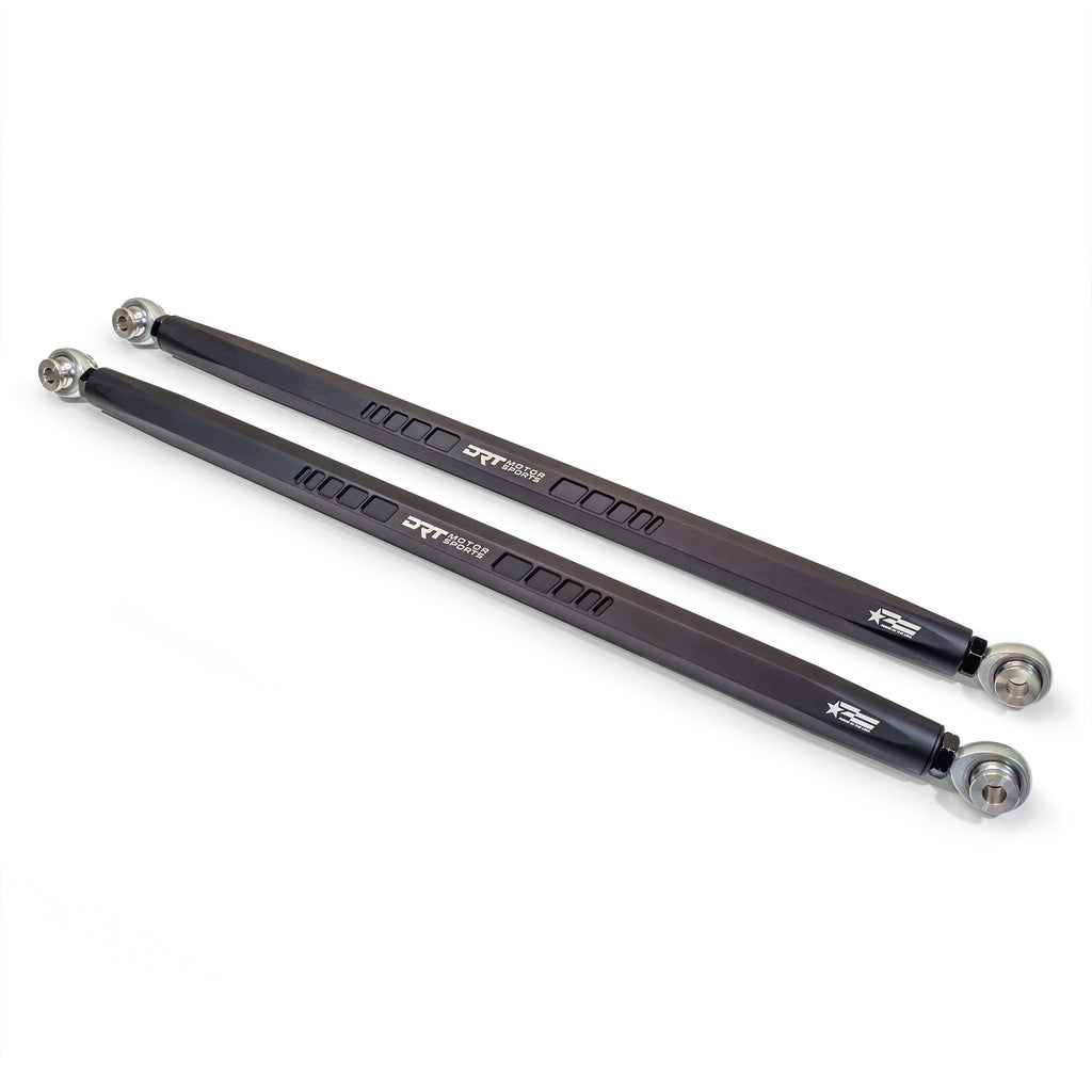 DRT Motorsports Straight Hex Bar Radius Rod Set, Black - Polaris Pro/Turbo R Platform - Image 4