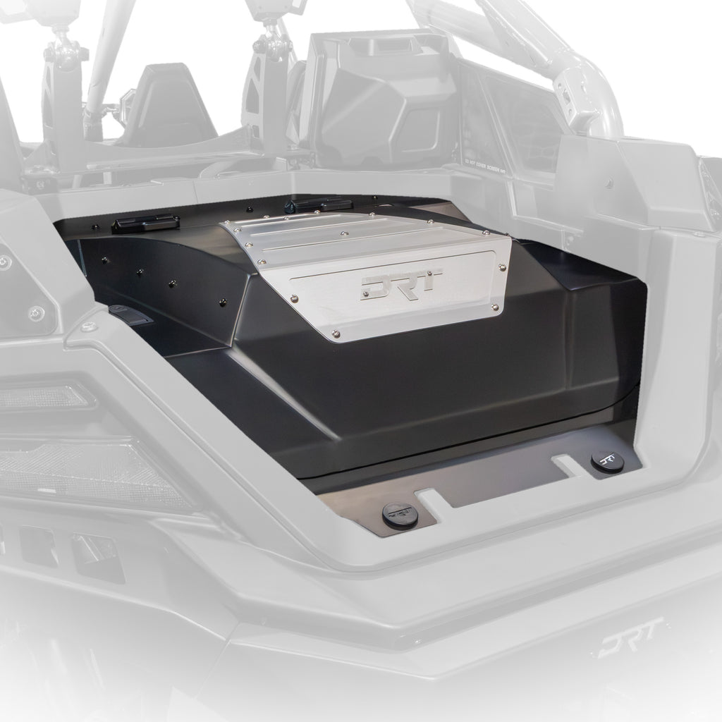 DRT Motorsports 2022+ Polaris Pro R Desert Runner Aluminum Trunk Enclosure – Black