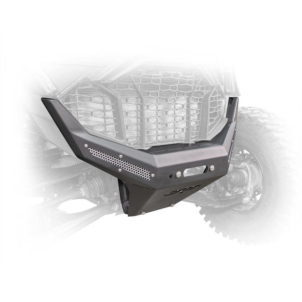 DRT Motorsports Polaris Pro R / Turbo R 2022-2024 Front Winch Bumper - Black - Image 3