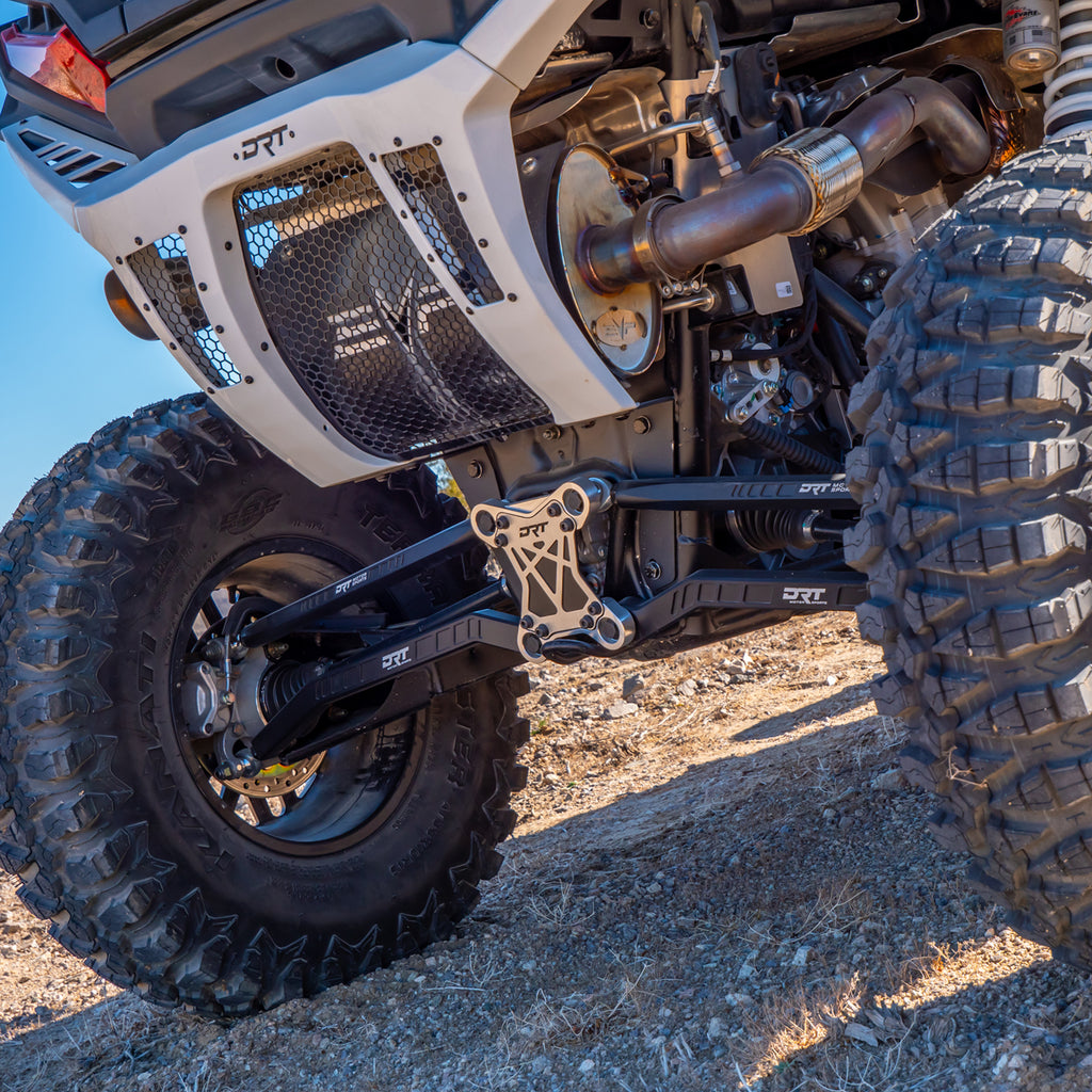 DRT Motorsports Polaris 2024+ XP1K/4 (64") Billet Aluminum High Clearance Radius Rod Set, Black - Image 8