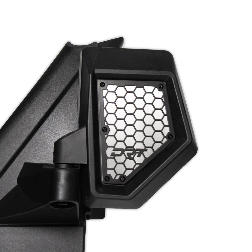 DRT Motorsports Polaris OEM Mirror Mesh Set (Black/Raw) - Image 3