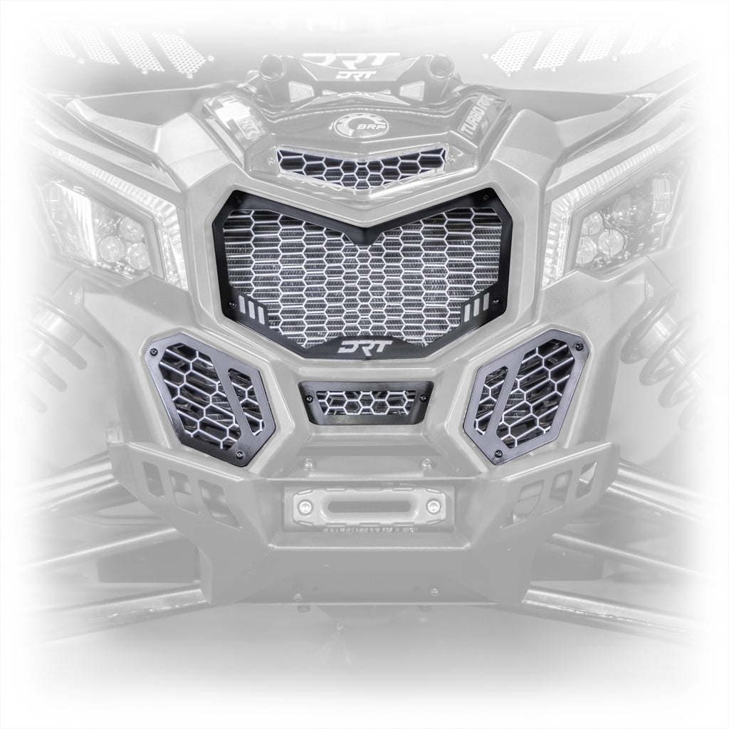 DRT Motorsports Can Am Maverick X3 V2-Grill Kit (5pc), Black - Image 2