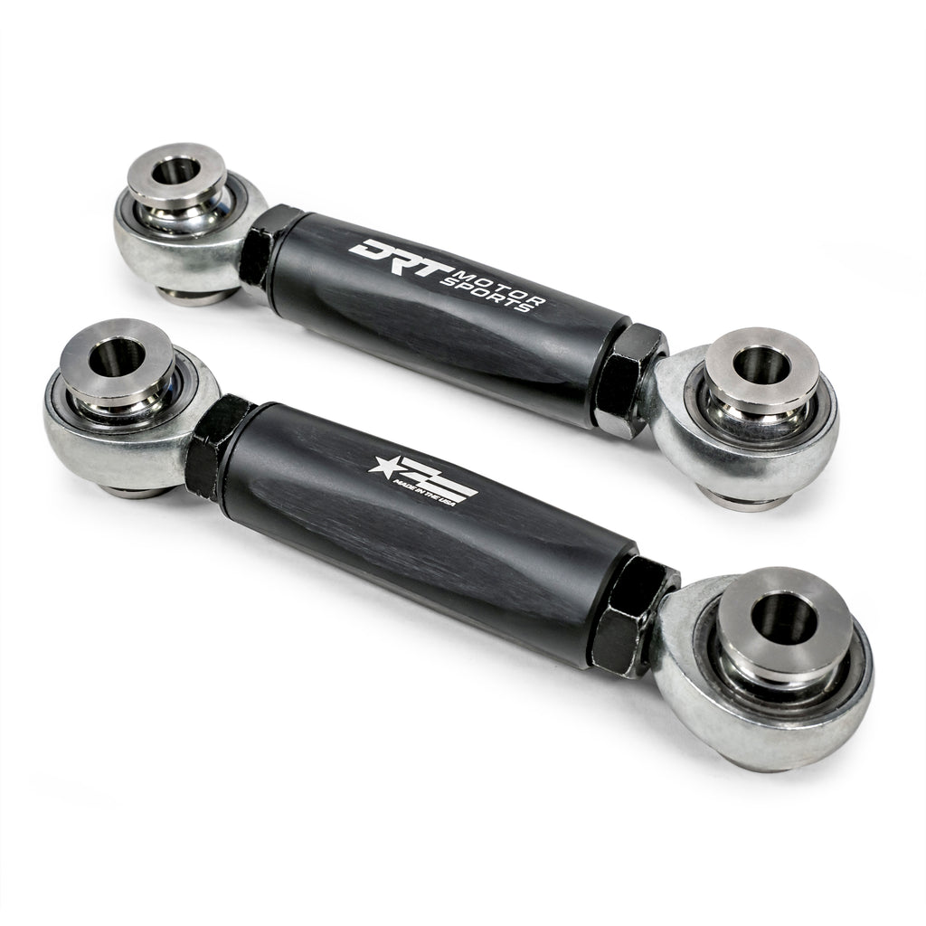 DRT Motorsports Billet Aluminum Hex Bar Adjustable Sway Bar Link Kit (M12)
