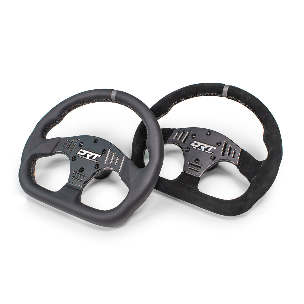 DRT Motorsports 330mm D-Shape Steering Wheel - Leather