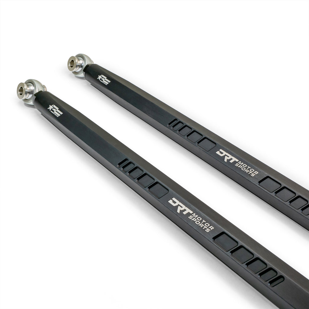 DRT Motorsports Straight Hex Bar Radius Rod Set, Black - Polaris Pro/Turbo R Platform - Image 8