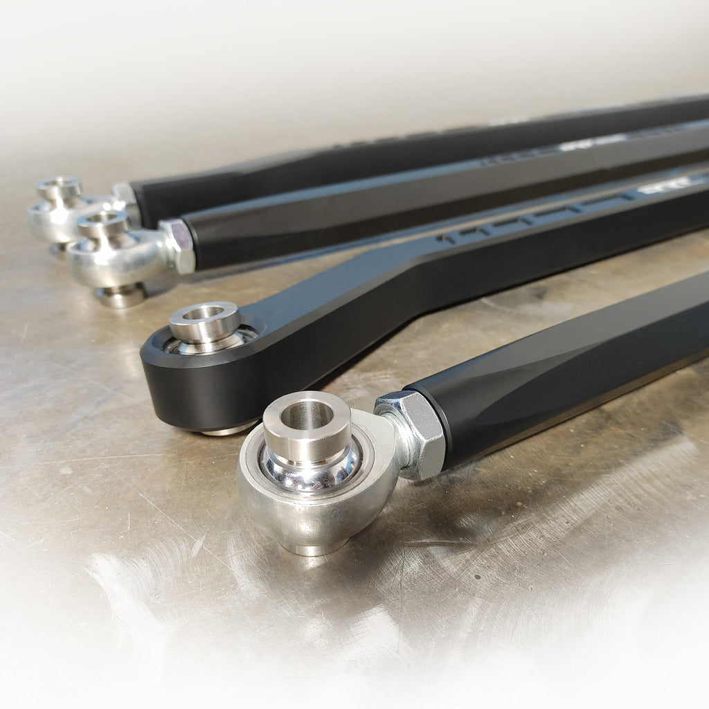 DRT Motorsports Polaris 2024+ XP1K/4 (64") Billet Aluminum High Clearance Radius Rod Set, Black - Image 3