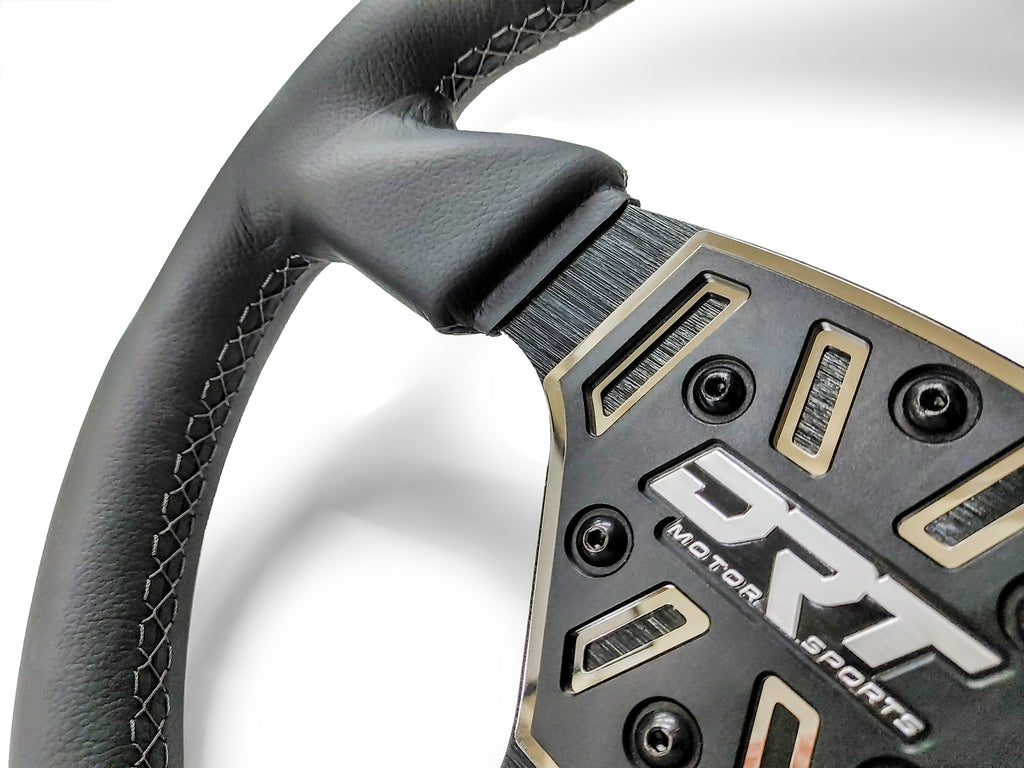 DRT Motorsports 330mm Round Steering Wheel - Leather - Image 8