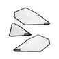DRT Motorsports Kawasaki Teryx H2 Air Intake Vents Mesh Set (Black/Raw)