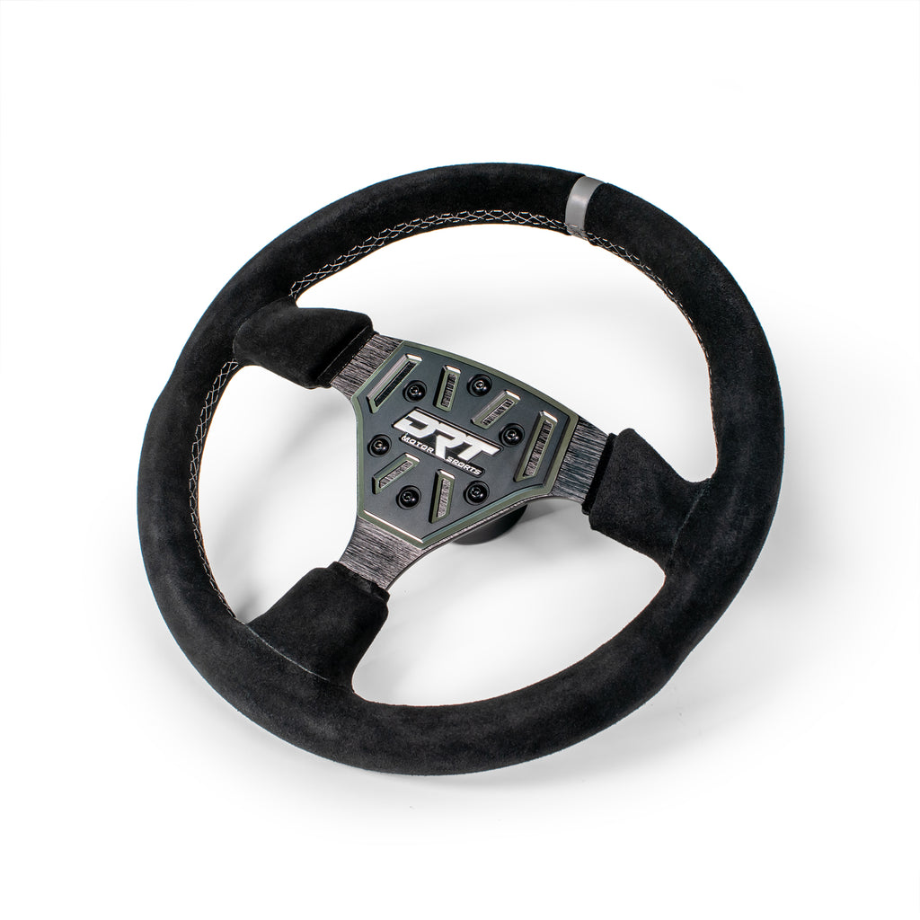 DRT Motorsports 330mm Round Steering Wheel - Suede - Image 8