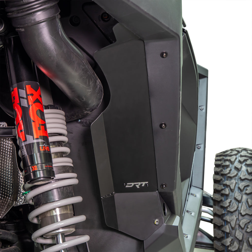 DRT Motorsports Polaris Pro XP / Turbo R 2020-2024 Aluminum Rear Inner Fender Guards - Image 5