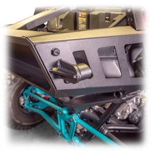 Load image into Gallery viewer, DRT Motorsports Polaris Pro R Desert Runner Fixed Tire Carrier AGM Electric Jack holder kit - Image 5