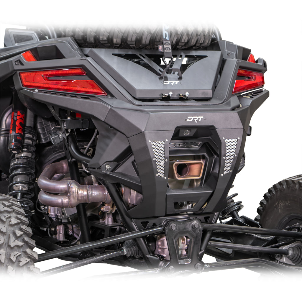 DRT Motorsports Polaris Pro R 2022+ Rear Bumper - Black - Image 2