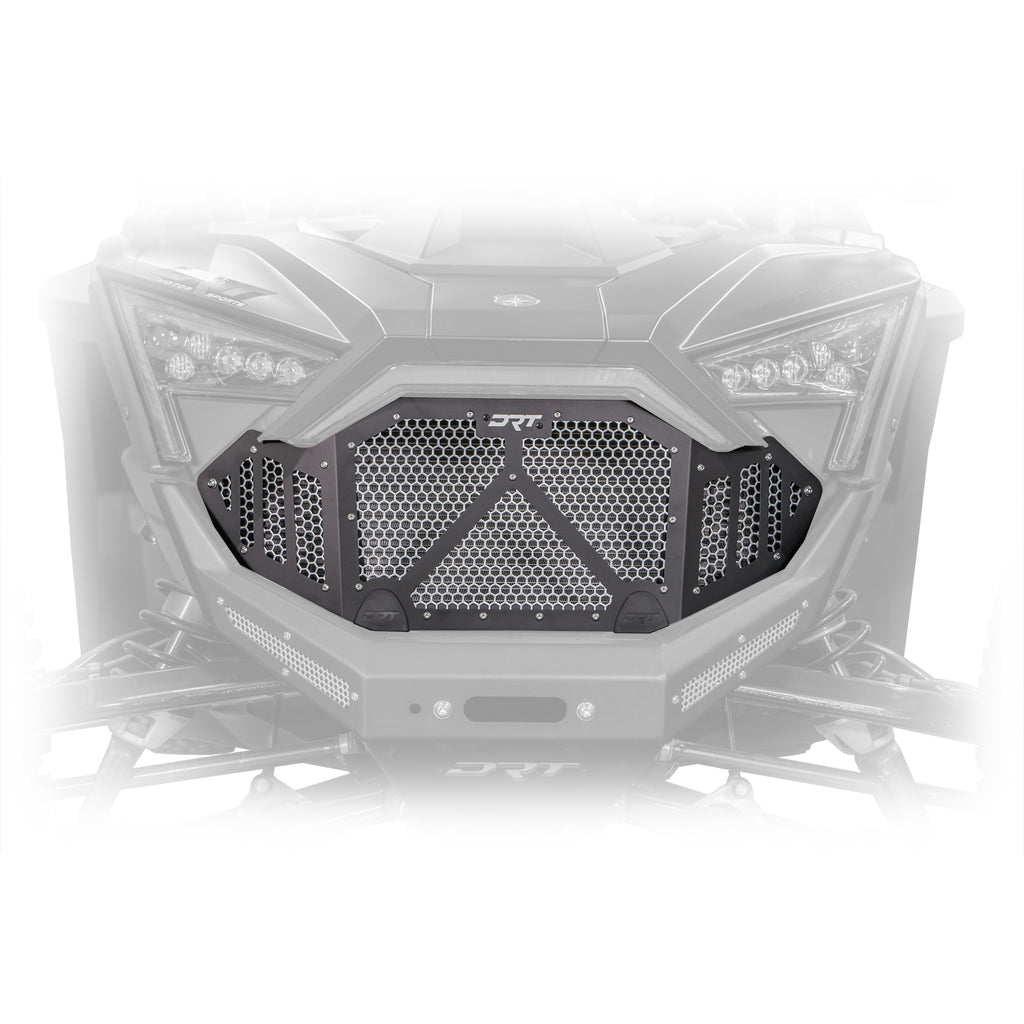 DRT Motorsports Polaris Pro R / Turbo R 2022-2024 Aluminum Front Grill - Black - Image 4
