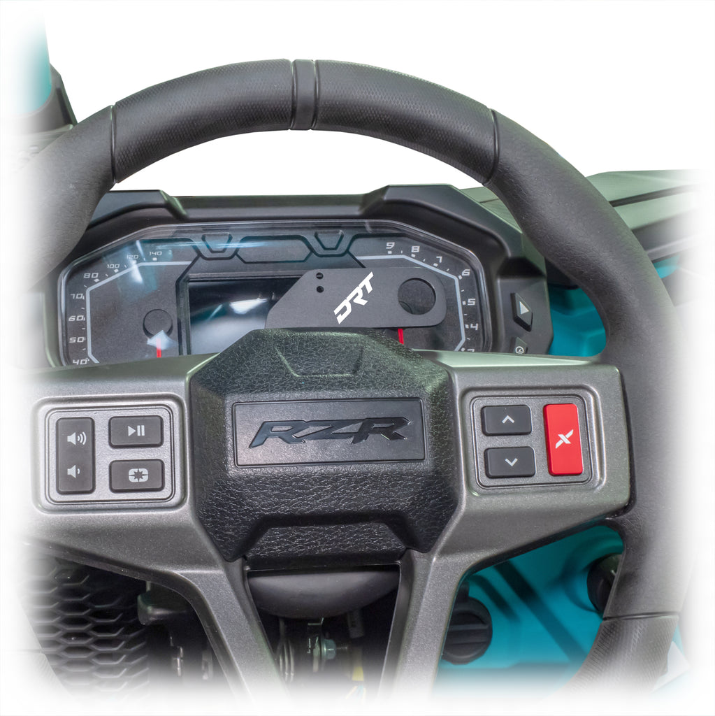 DRT Motorsports Polaris 2020+ Steering  Wheel Single Push-To-Talk Plate - Image 5