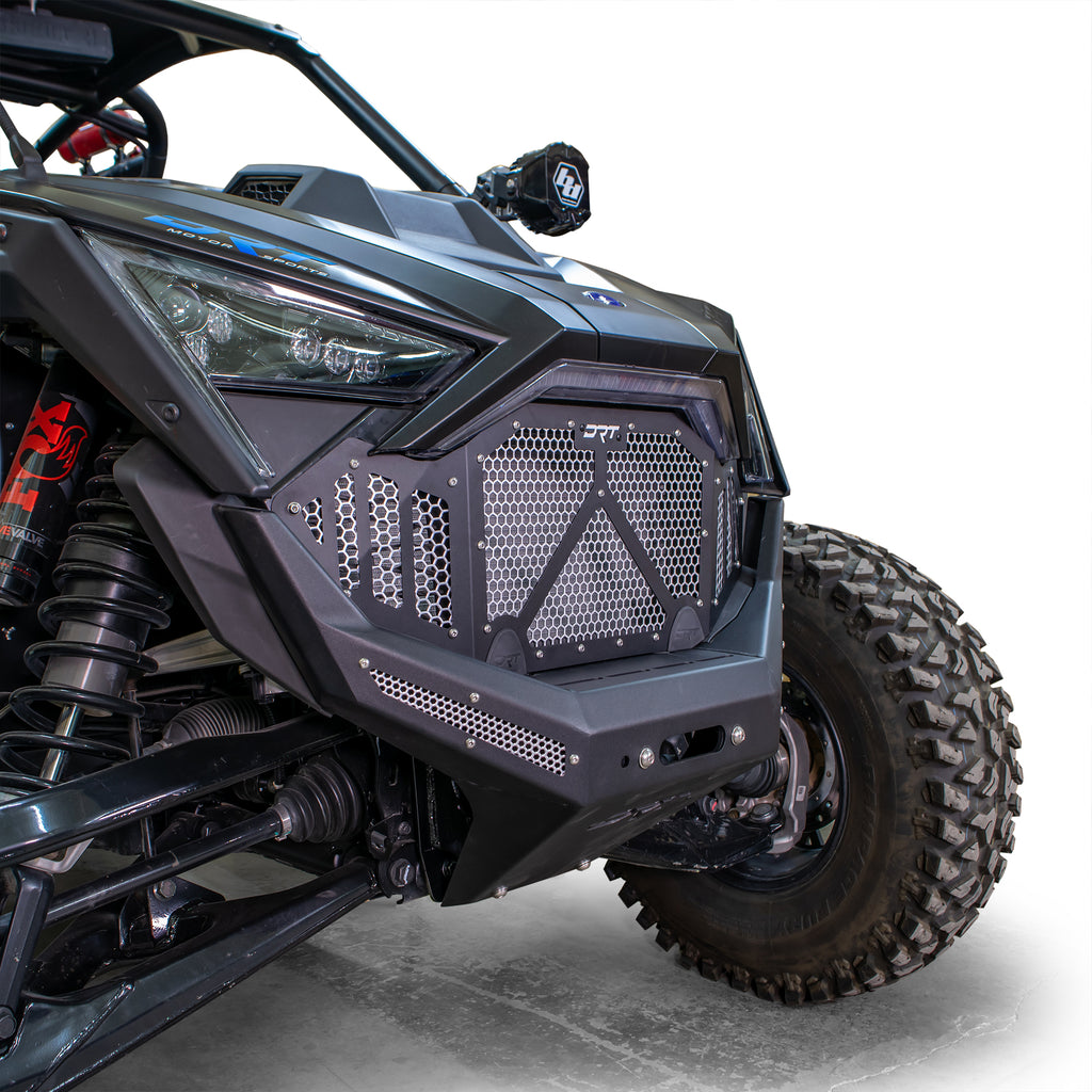 DRT Motorsports Polaris Pro R / Turbo R 2022-2024 Aluminum Front Grill - Black - Image 6