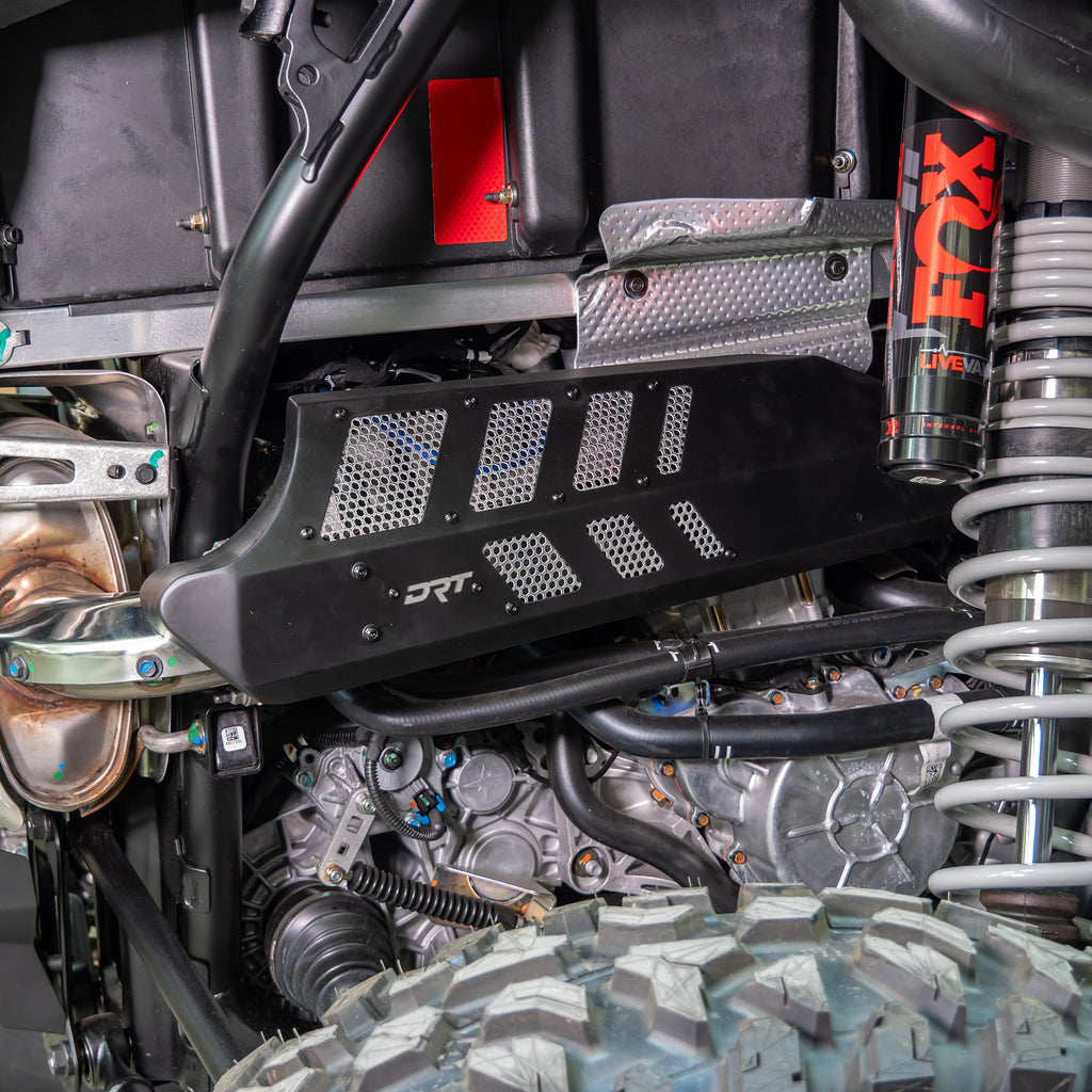 DRT Motorsports Polaris Turbo R/ Pro XP Aluminum Headpipe Shield - Image 2