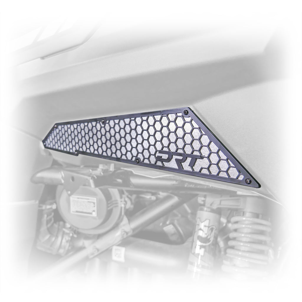 DRT Motorsports Polaris XPEDITION Rear Fender Mesh Set (Black/Raw)