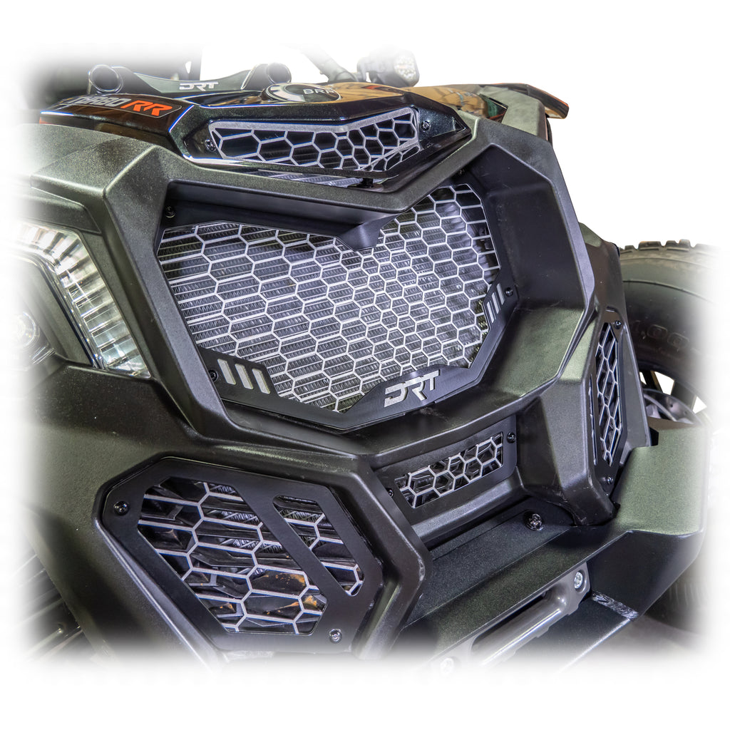 DRT Motorsports Can Am Maverick X3 V2-Grill Kit (5pc), Black - Image 3