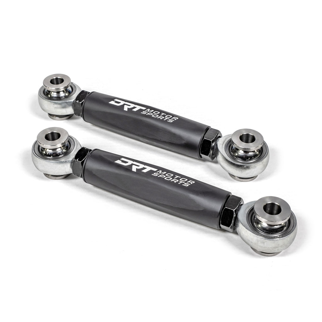 DRT Motorsports Billet Aluminum Hex Bar Adjustable Sway Bar Link Kit, Rear (M10)
