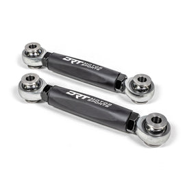 DRT Motorsports Billet Aluminum Hex Bar Adjustable Sway Bar Link Kit, Rear (M12)