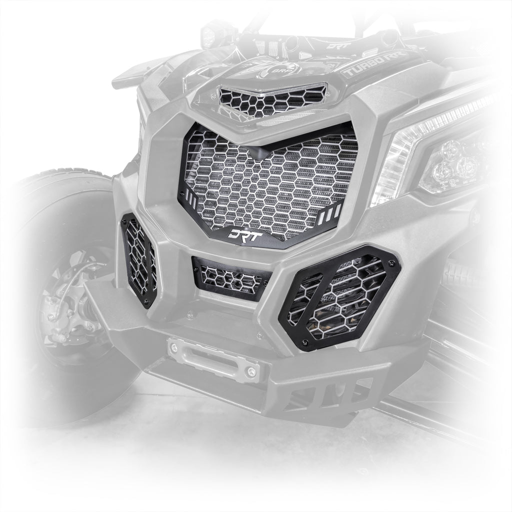 DRT Motorsports Can Am Maverick X3 V2-Grill Kit (5pc), Black