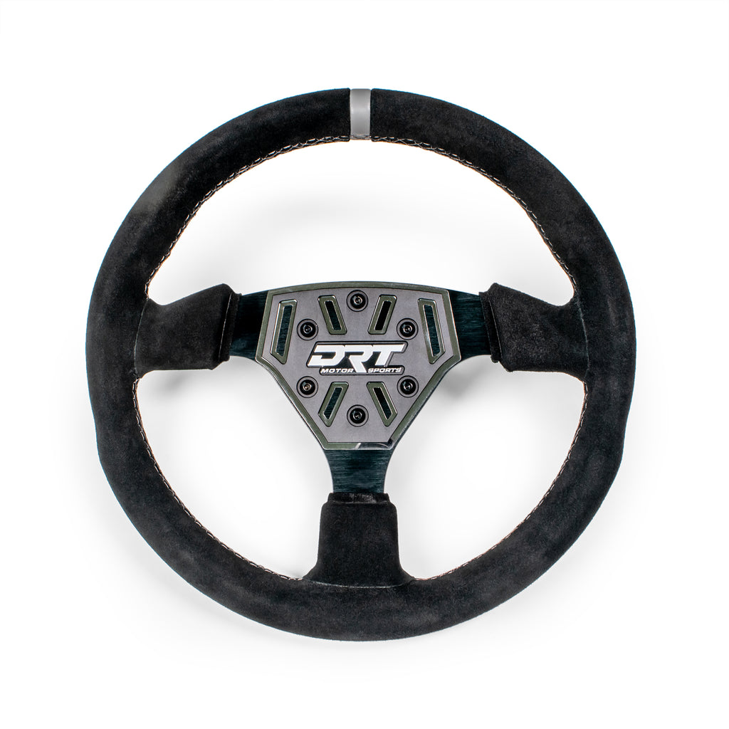 DRT Motorsports 330mm Round Steering Wheel - Suede - Image 7