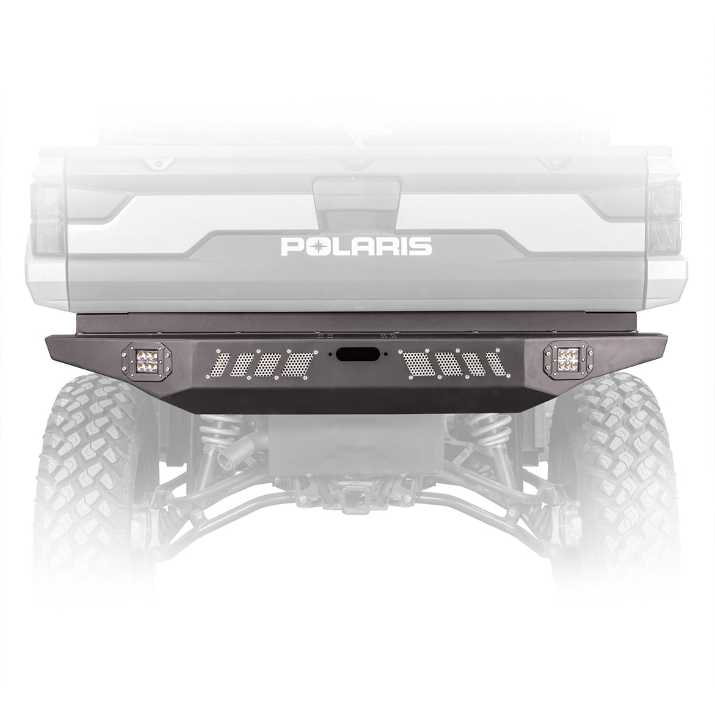 DRT Polaris 2019-2024 Ranger XP 1000 All Models Rear Winch Bumper W/ LED - Image 3