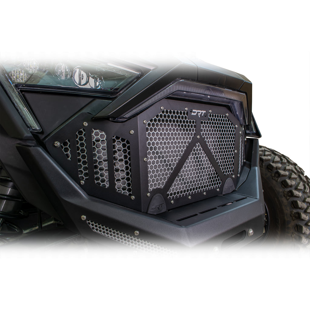 DRT Motorsports Polaris Pro R / Turbo R 2022-2024 Aluminum Front Grill - Black - Image 5