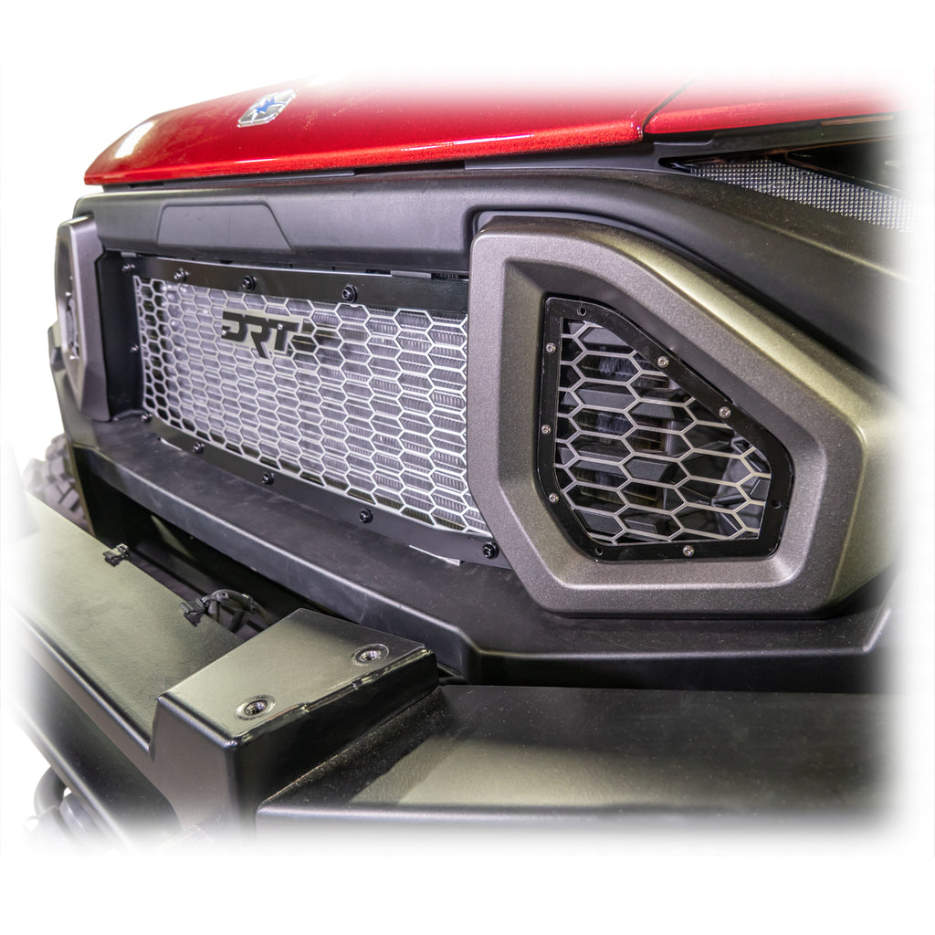 DRT Motorsports Polaris Ranger XD 1500 2024+ Front Grill Kit (3pc), Black - Image 7