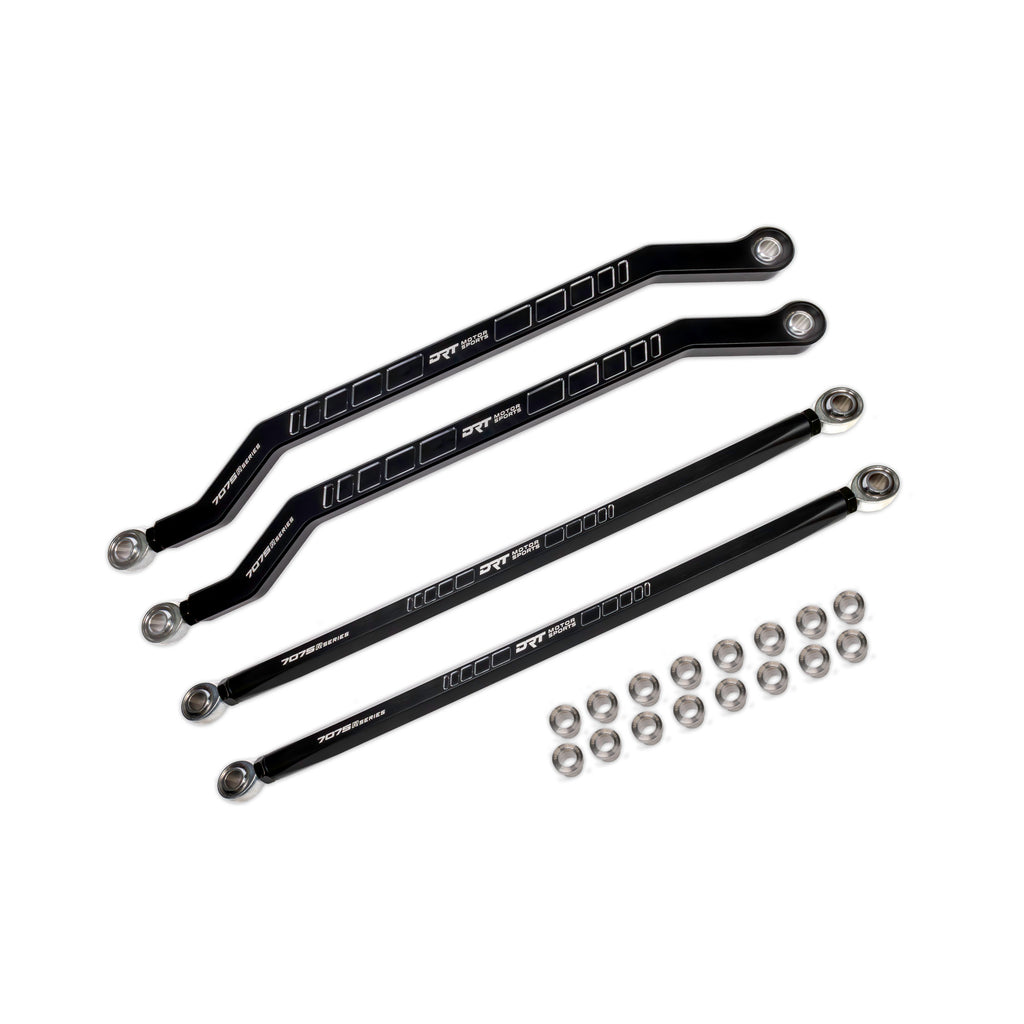 DRT Motorsports Pro R / Turbo R Billet Aluminum 7075 XD High Clearance Radius Rod Set, Black - Image 2