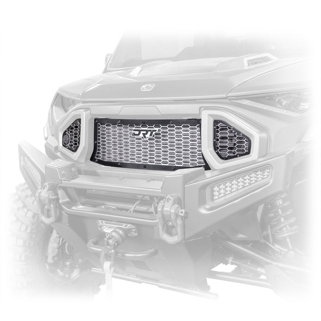 DRT Motorsports Polaris Ranger XD 1500 2024+ Front Grill Kit (3pc), Black