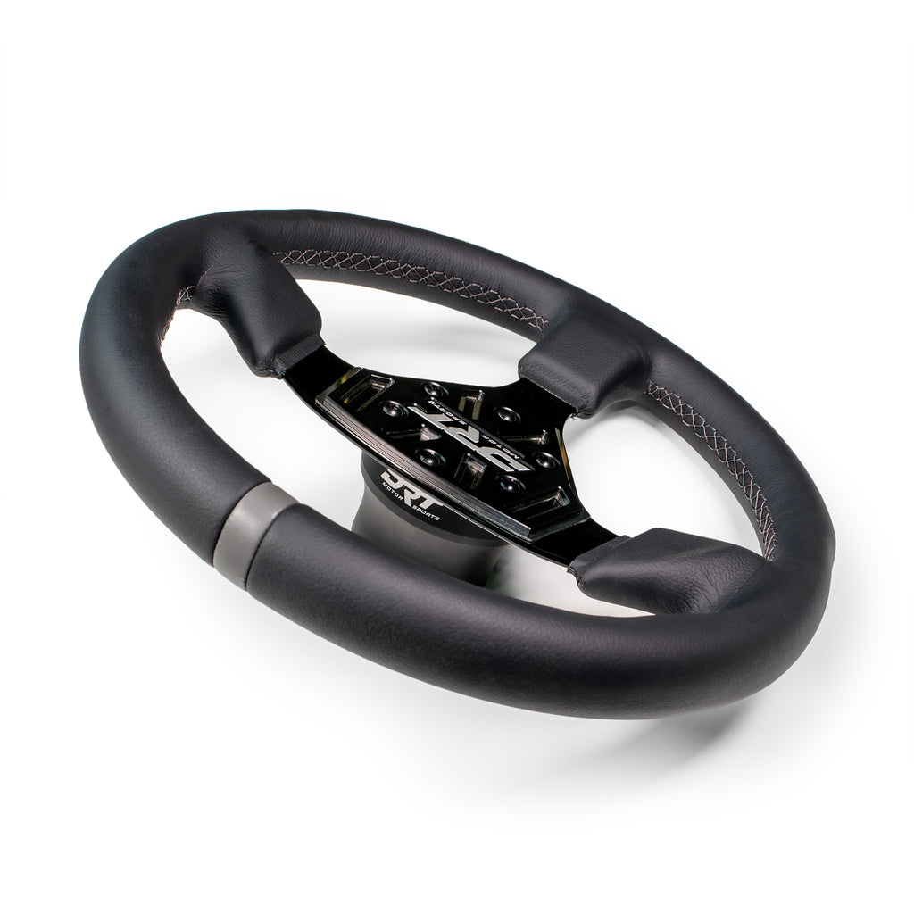 DRT Motorsports 330mm Round Steering Wheel - Suede - Image 2