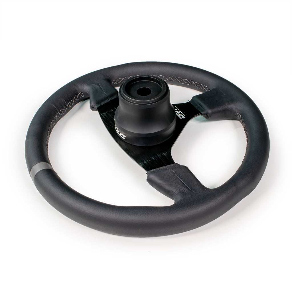 DRT Motorsports 330mm Round Steering Wheel - Leather - Image 5