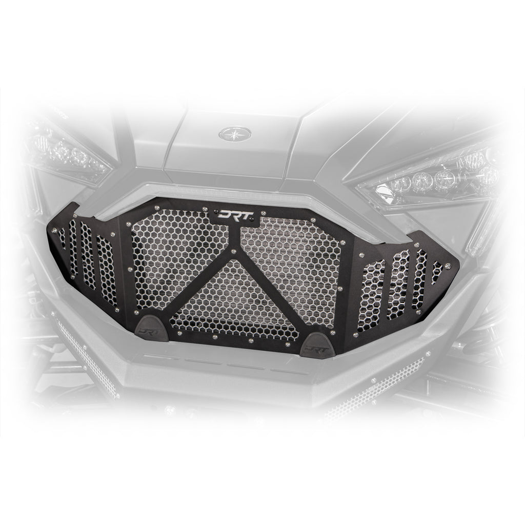 DRT Motorsports Polaris Pro R / Turbo R 2022-2024 Aluminum Front Grill - Black - Image 2