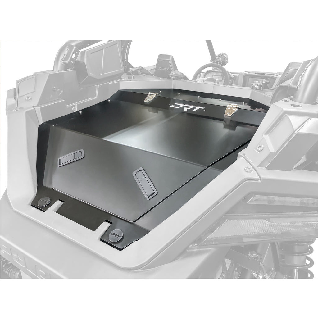 DRT Motorsports Polaris Pro R 2022+ Aluminum Trunk Enclosure - Black - Image 2