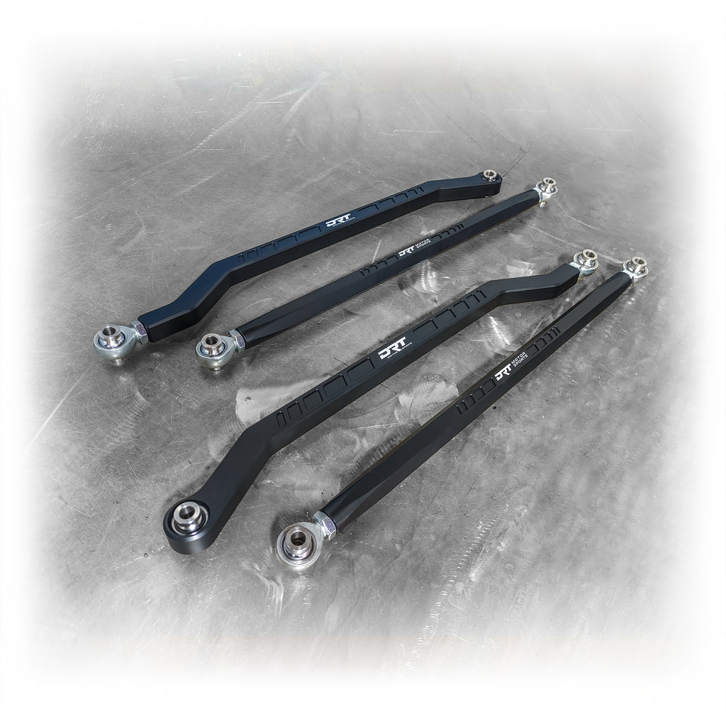 DRT Motorsports Pro R / Turbo R Billet Aluminum High Clearance Radius Rod Set, Black - Image 6