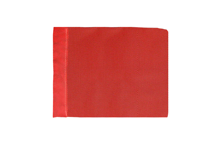 10"X12" HEAVY MESH FLORESCENT ORANGE FLAG W/RFLECTIVE YELLOW X