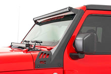 Load image into Gallery viewer, LED Light Kit | Windshield | 50" BLK Single Row | WHT DRL | Jeep Gladiator JT/Wrangler JL (18-26)